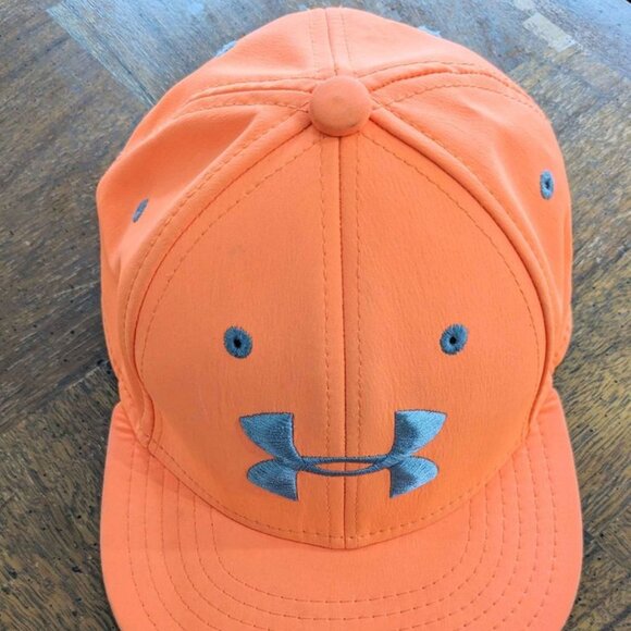 Under Armour Fitted Hat - Bright Orange - Kids Size Small - Picture 2 of 6